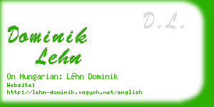 dominik lehn business card